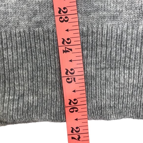 J CREW Marled Lambswool Sweater Men Sz S Gray Cozy Grunge Normcore Streetwear - Picture 11 of 14